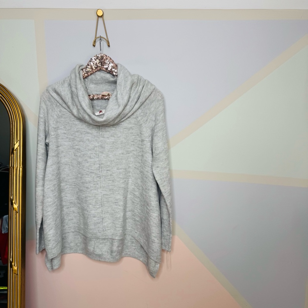 For thee gray cowl neck sweater | NWT |